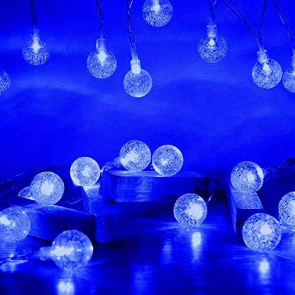 Illuminate Your Celebrations with LED Bubble Ball String Lights - Golden Glow, Battery/USB Operated Fairy Lights for Weddings, Holidays, and New Year Decor
